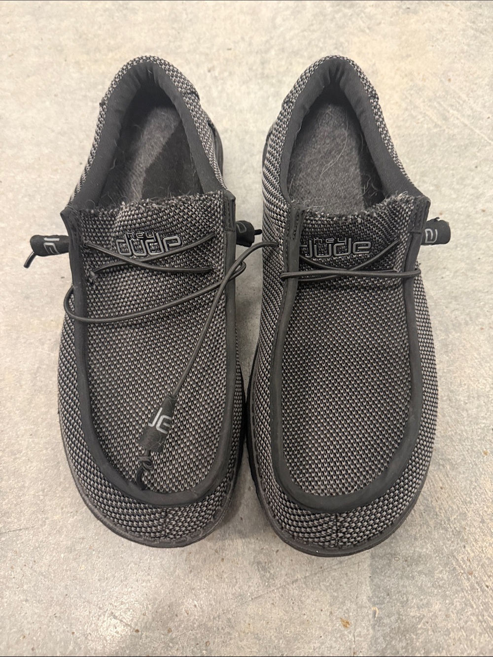 Hey Dude Women’s Slip-On Knit Loafers - Charcoal